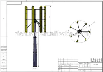 free energy 60kw rotor permanent magnet vertical wind generator