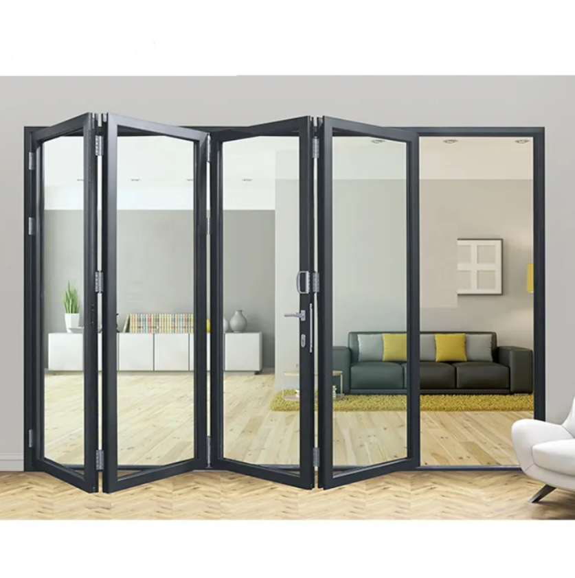 Aluminum folding doors