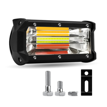 Three Rows COB Light Beads Flash and Flowing LED Working Lights 12V for Off-road Cars and Pickups