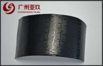 Flexible Car Black Crocodile Skin Vinyl Wrap With Air Free Bubbles