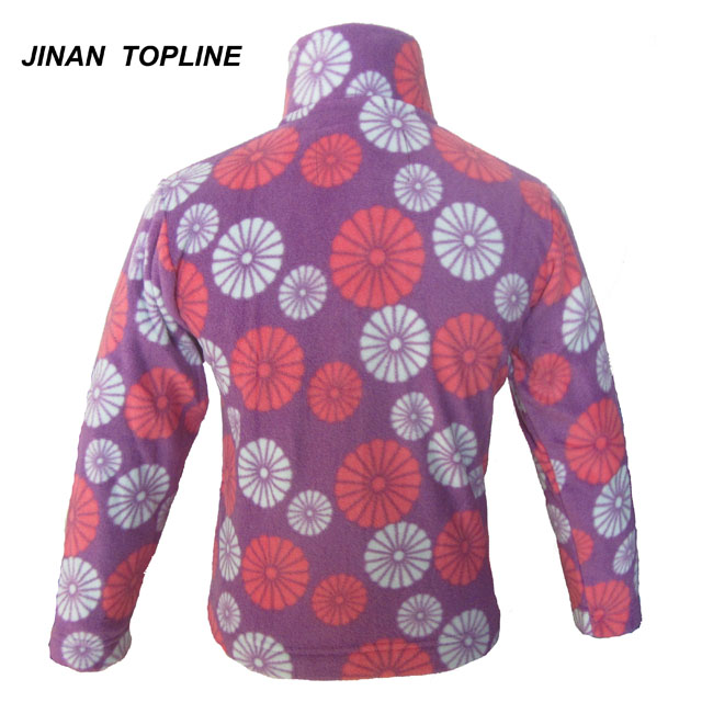 Girls Printed Fleece Jacket 