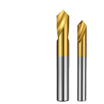 HSS Spot Titanium-Plated Center Drills: 60°, 90°, 120° Chamfering Center Drills