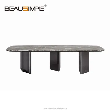 Luxury Italian Marble Dining Table Set
