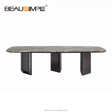 Luxury Italian Marble Dining Table Set