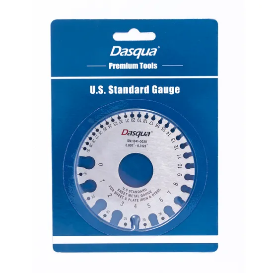 Dasqua 0-36mm Stainless Steel Wire Gauge Sheet Metal Gauge Measuring Tool