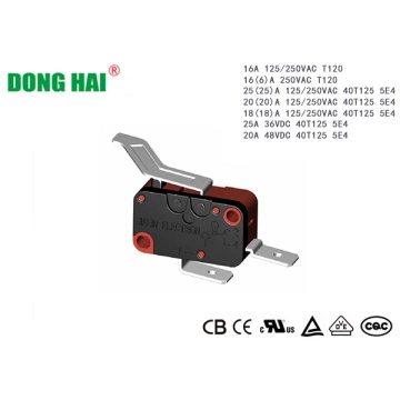 China Micro interruptor de botón alto negro Fabricantes