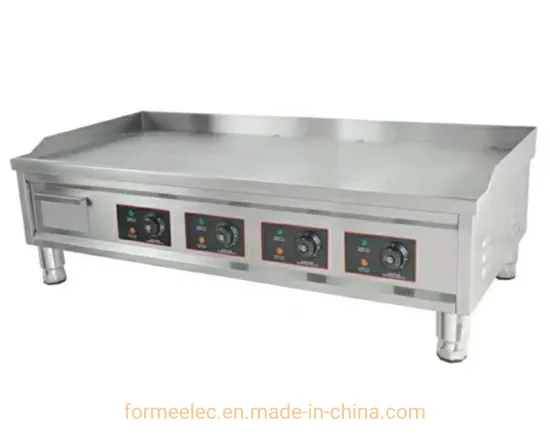 Western Kitchen Equipment 4 Control Electric Griddle 16kw Heavy Duty Electric Griddle