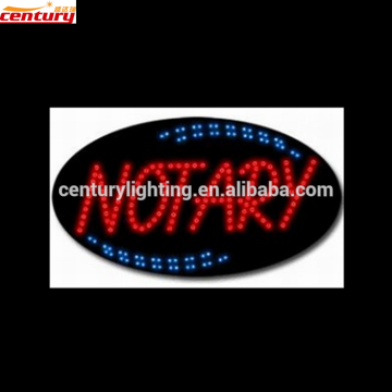 wholesale china factory price NOTARY animated led sign