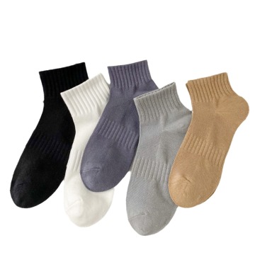 Wholesale Custom High Quality Mesh Men's Ankle Socks Cotton Sweat Absorbent Breathable Sport Socks