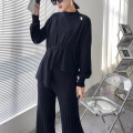 Women Knitted Sweatsuit 2 Pieces Outfits