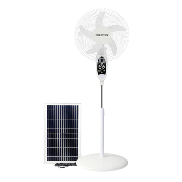 Solar-Powered Rechargeable Ceiling Fan for Floors