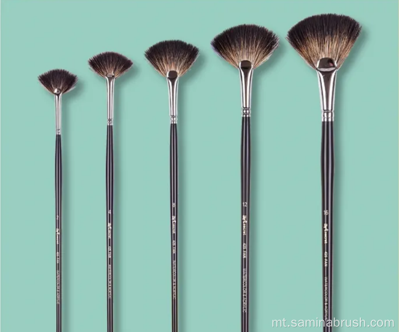 Fan Art Painting Brush Set għall-Akwarell