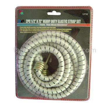 10x1000mm white black steel hooks elastic Strap