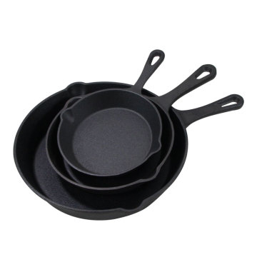 Cast Iron Frying Pan and Skillet Sets: Non-Stick 6", "8", and "10" Inch Cookware Collections Including Grill Plates and Pan Sets