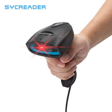High-Quality Handheld 2D Barcode Scanner for Supermarkets: CMOS QR Code Reader with Wired Connection