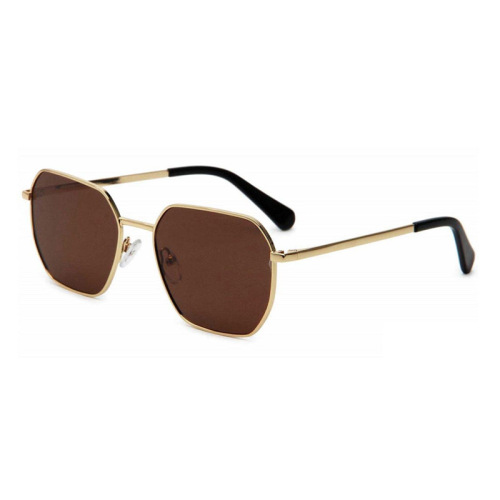 Mellume Geometric Polygonal Metal Polarized Sunglasses Wholesale