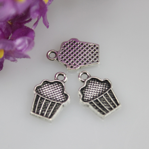 Antique Alloy Cake Charms Antique Cupcake μενταγιόν για DIY Κολιέ βραχιόλι