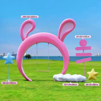 Cultural Tourism Scenic Area Artistic Swings