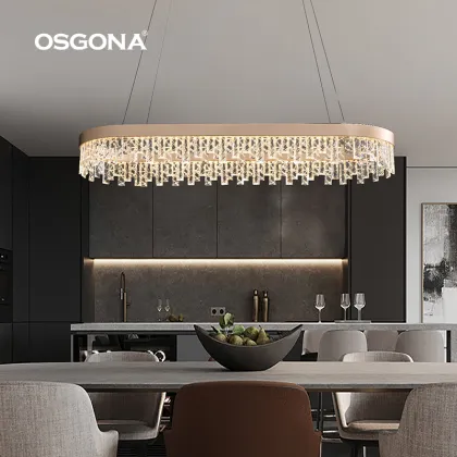 Modern Crystal Kitchen Island Chandeliers & Pendant Lights
