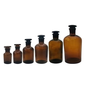 Narrow mouth Amber Reagent Bottle with stopper 1000ml