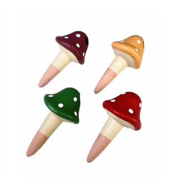 Mushroom-Shaped Terracotta Watering Spikes for Garden Pots