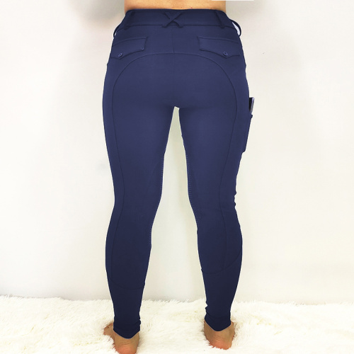 Navy Blue Knee Grip Polyester Equestrian breeches