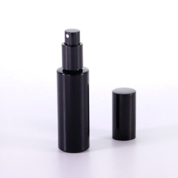 40ml black glass flat shoulder reed diffuser bottle