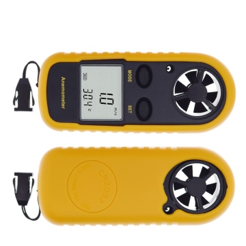 TZT Digital Anemometer 0-30m/s Wind Speed Meter with LCD Backlight Display