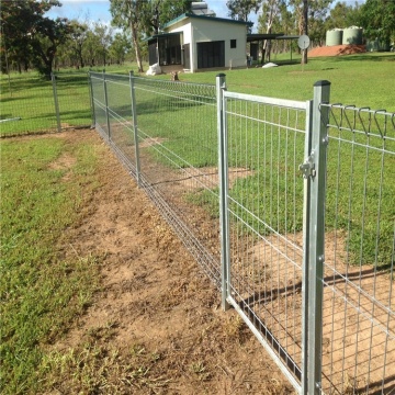 cerca dobrada galvanizada da borda do jardim