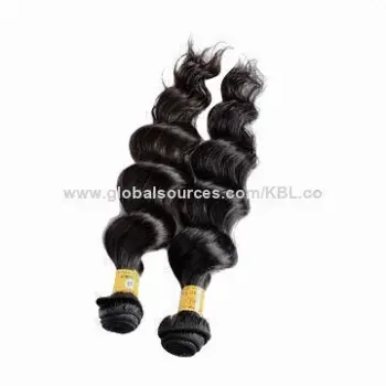 Peruvian human loose wave hair weave
