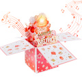 3D Születésnapi Musical Pop Up Box üdvözlőlap