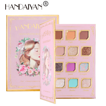 Handaiyan 12 Color Eyeshadow Palette: A Comprehensive Guide to Shimmer, Glitter, Highlighter, and Matte Shades with Velvety Pigmentation
