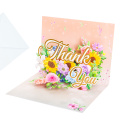 Biglietto d'auguri di ringraziamento pop-up 3D