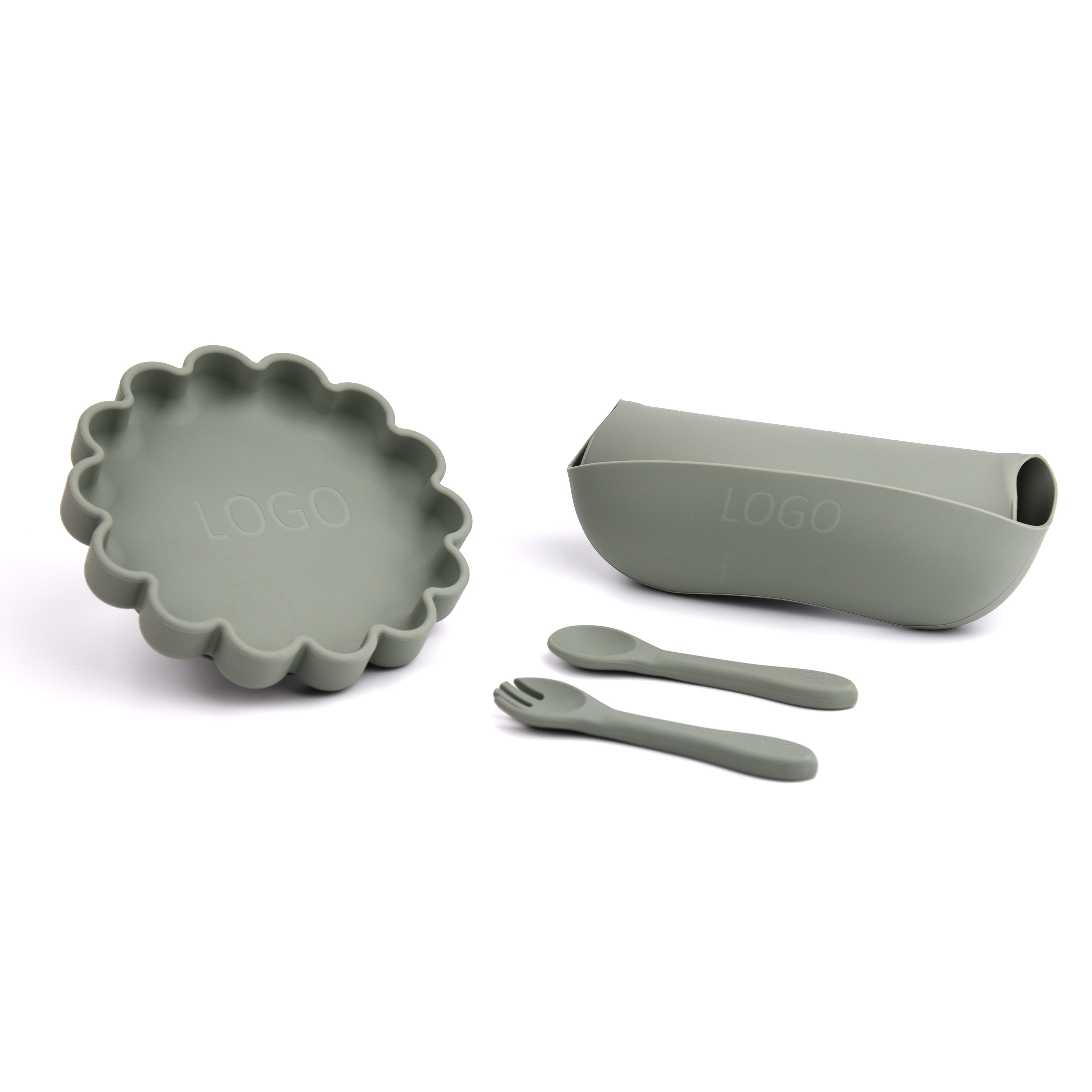 silicone bib and plate set MFZ-A007