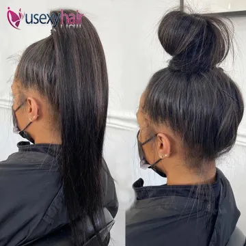 Transparent lace wig lace front wig human hair,360 lace frontal wig with baby hair,human hair wigs 360 full lace glueless wig