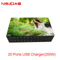 20 ports Charger multiport USB 200W puissance