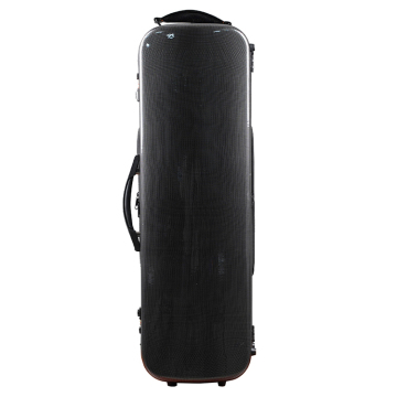 Black Carbon Fiber Violin Case with Lock
