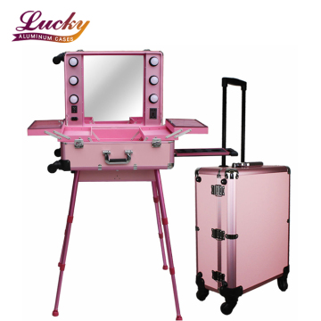 Pink Pink Pro Studio Cosmetic Makeup Artist Trolley Co.