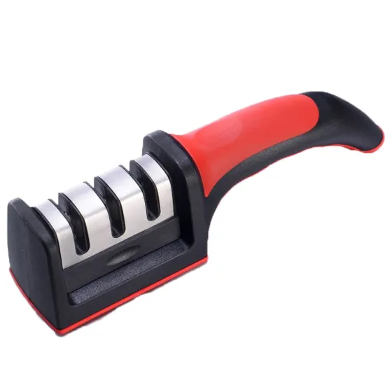 Professional 3-Stage Knife Sharpener: Grinder, Whetstone, Tungsten, Diamond, Ceramic Sharpening Tool