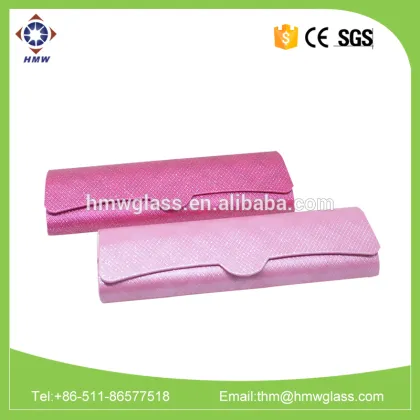 Shiny PU Handmade glasses case for reading glasses ,optical carrying case