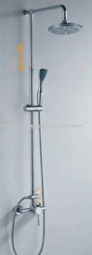 T-tube ABS Head Brass Body Shower Set Mixers