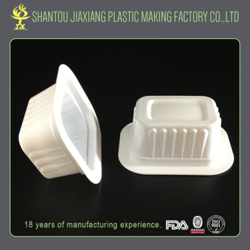 Disposable square bowl plastic container for sauce