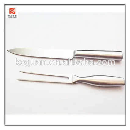 DK-027 2 pcs stainless steel kitcen knife with hollow handle
