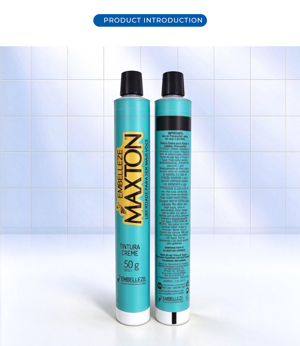 Printed Aluminium Hair Color Tube X