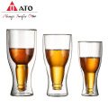 Ato kreativer Cocktail Weinglass Tasse Doppelwandbecher