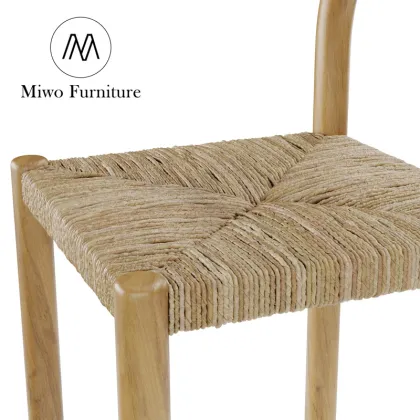 Outdoor French Medieval Solid Wood Vine Bar Stool