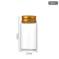 37mm Glass Food Storage Bottle with Aluminum Cap