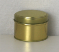 شعار مخصص لون الذهب جولة الشاي القصدير مربع