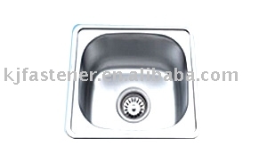 Square stainless steel compartment sink