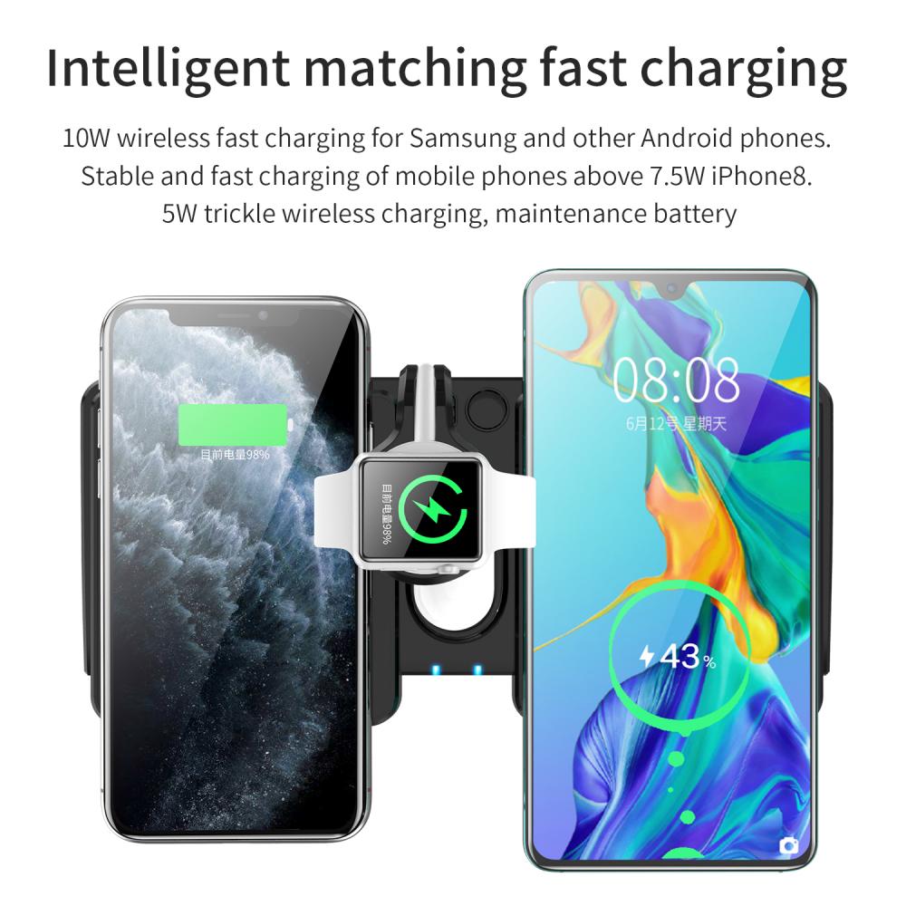 Smart Multi-funtions 4 in 1 Wireless Charger